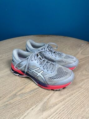 Asics Gel Kayano 26 Running Shoes Active Sneakers Women's Size 8 Purple Grey